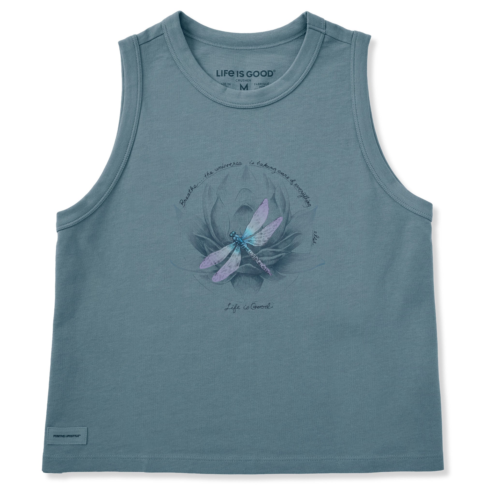 Dragonfly Lotus Breathe Boxy Tank